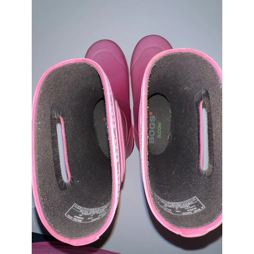 Bogs Pink Ombre Rain Boot Girls Pull On High Size 5